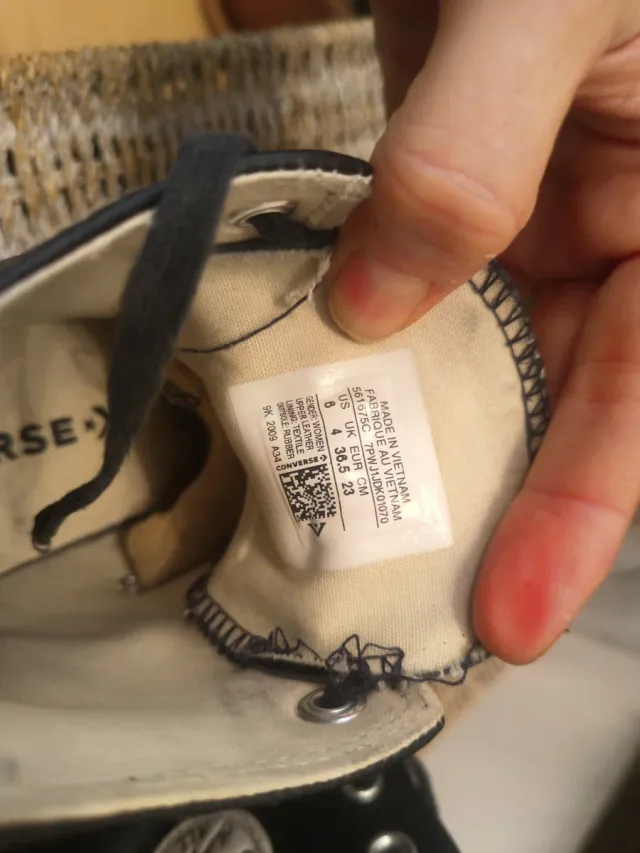 Stivali Converse All Star Neri Taglia 36.5