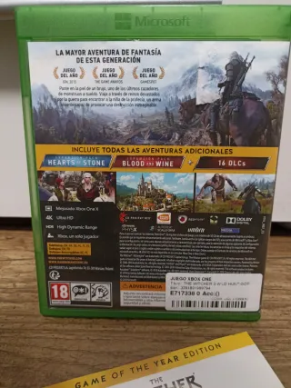 Xbox The Witcher 3 GOTY Edición Juego