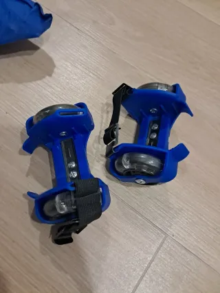Patines Ruedas Ajustables Niños Azul