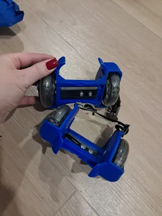 Patines Ruedas Ajustables Niños Azul