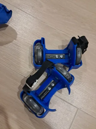 Patines Ruedas Ajustables Niños Azul