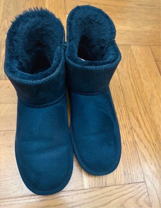 Botines azul marino forrados