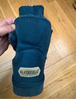 Botines azul marino forrados