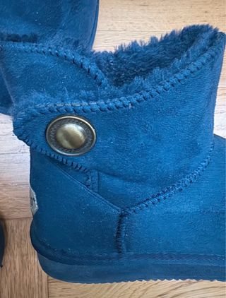 Botines azul marino forrados