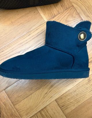 Botines azul marino forrados