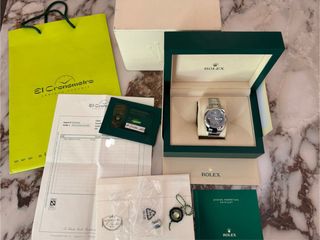 Rolex Datejust 41mm 126300 Bisel pulido Acero Gris