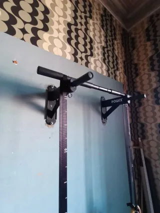 POWRX Barra Dominadas Pared Multigrip Ojal TRX