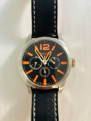 Reloj Hugo Boss Negro Naranja