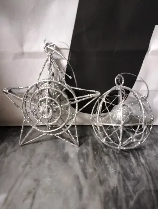 10 Decorazioni Natalizie Stelle e Sfere