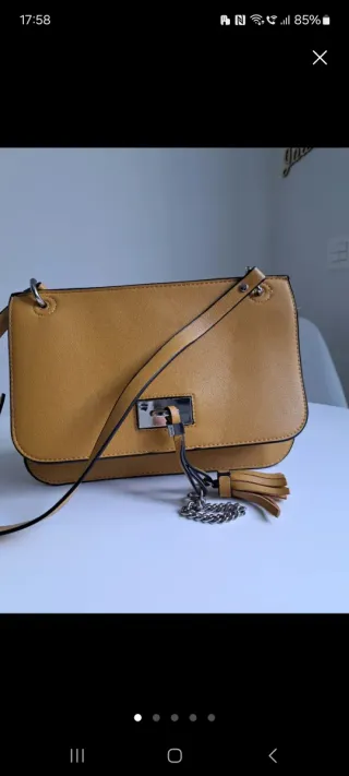 Bolso amarillo mostaza ZARA