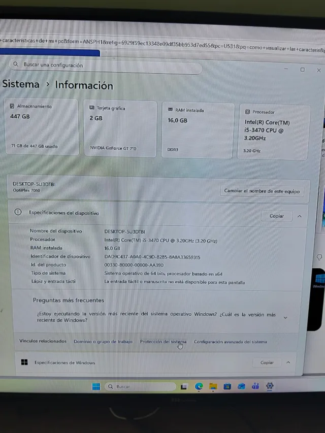 Computer desktop Dell Optiplex 7010