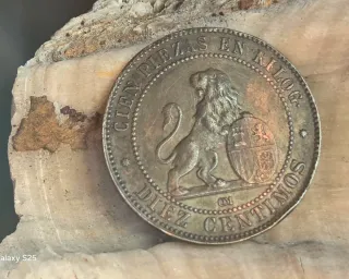 Moneda 10 céntimos Gobierno Provisional 1870