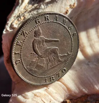 Moneda 10 céntimos Gobierno Provisional 1870