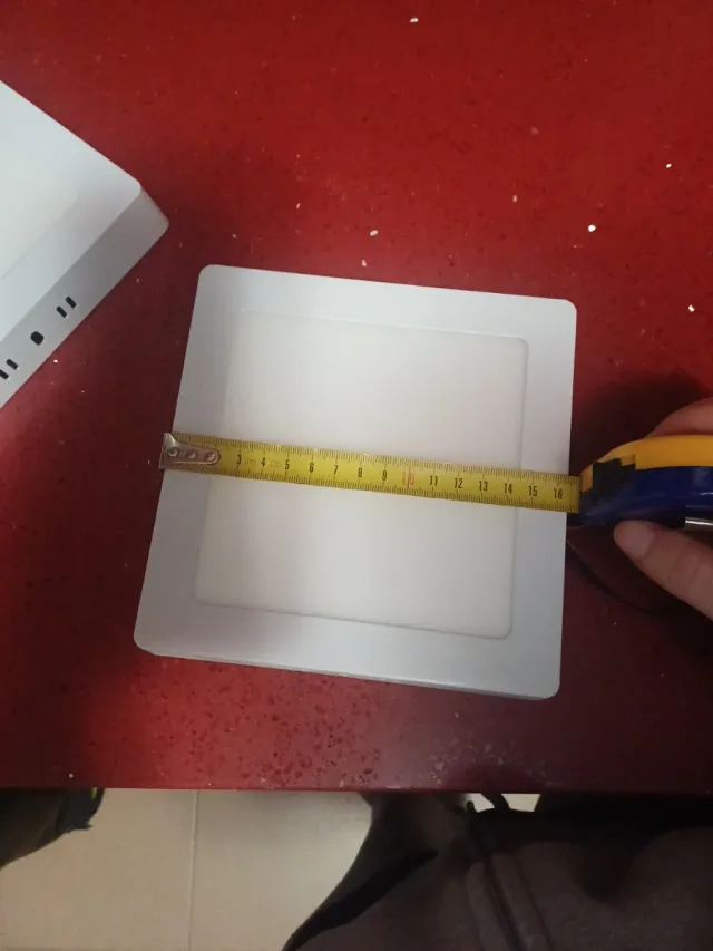 Plafón LED cuadrado blanco