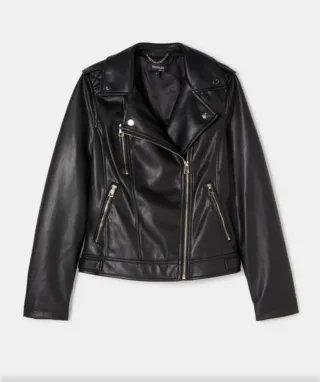 Cazadora Biker FÓRMULA JOVEN Negra Mujer