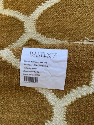 Tappeto di lana con design geometrico