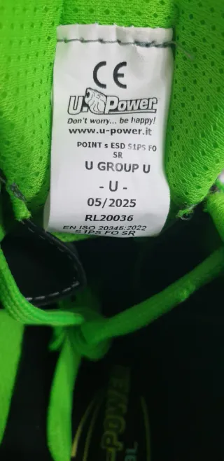 Scarpe da lavoro antinfortunistiche u-power 44