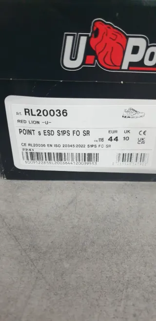 Scarpe da lavoro antinfortunistiche u-power 44