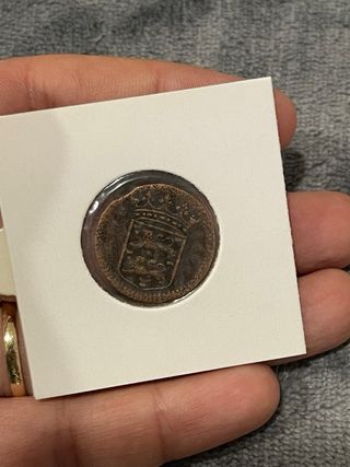 Moneda Holandesa VOC Duit Siglo XVIII