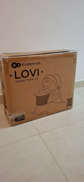 Moisés para Bebe Kinderkraft Lovi 3en1 Gris