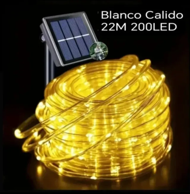 Guirnalda Solar LED 200 Luces Navidad