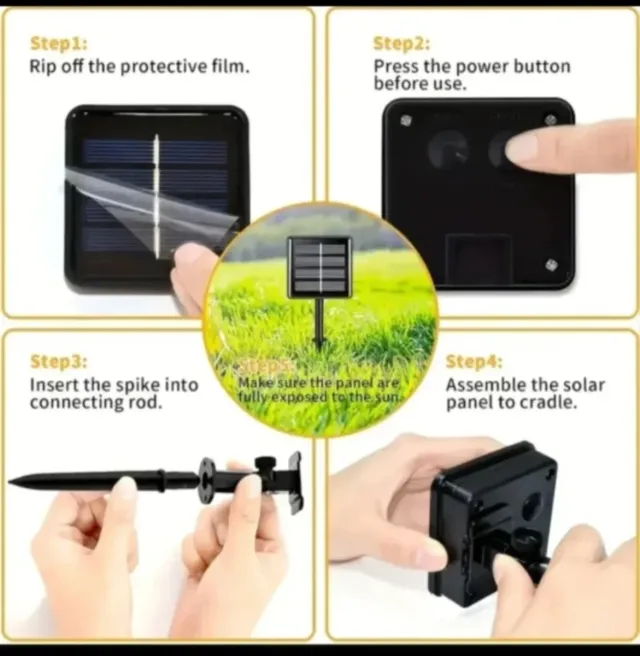 Guirnalda Solar LED 200 Luces Navidad