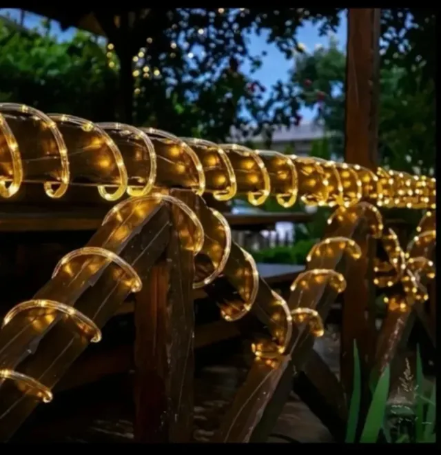 Guirnalda Solar LED 200 Luces Navidad