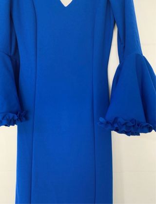 Vestido Flamenca azul eléctrico