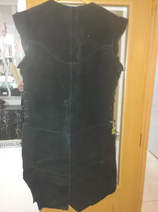 Chaleco Medieval Atrezo Largo Negro