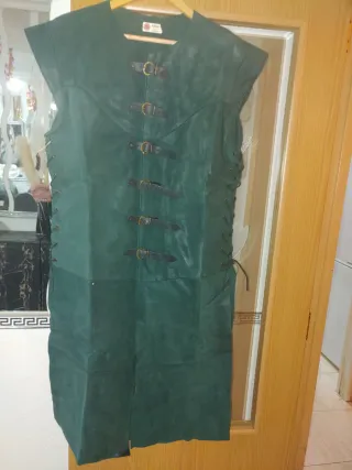 Chaleco Medieval Atrezo Largo Negro