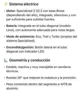 Specialized turbo levo