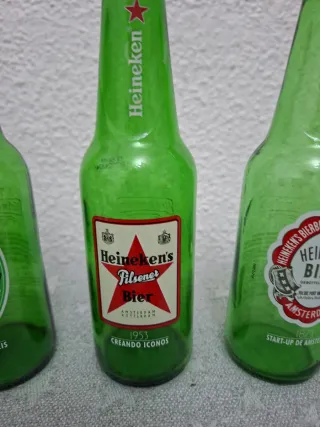 3 Bottiglie Vuote Heineken 1/5