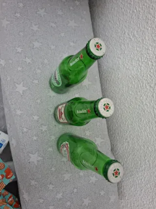 3 Bottiglie Vuote Heineken 1/5