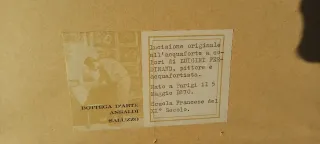 Acquaforte a colori Ferdinand Luigini