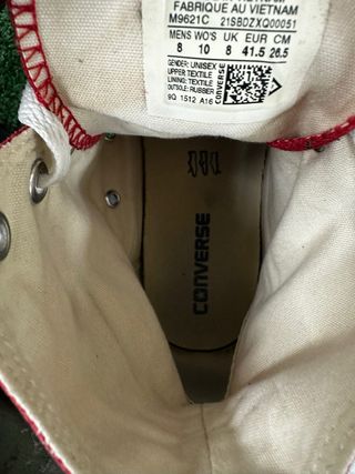 Converse All Star Rosse Taglia 41.5