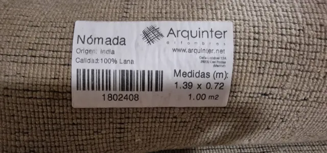 2 Alfombrs de lana beige/verdoso 139x72 cm.