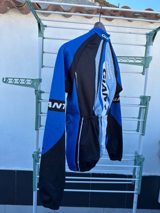 Maillot Ciclismo Giant Manga Larga Azul