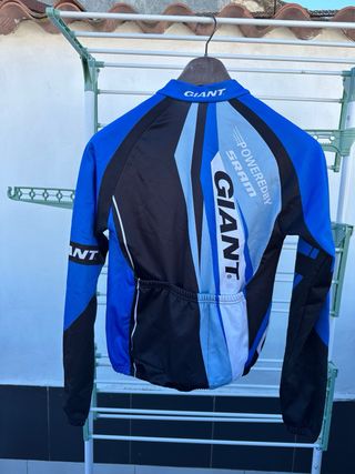 Maillot Ciclismo Giant Manga Larga Azul