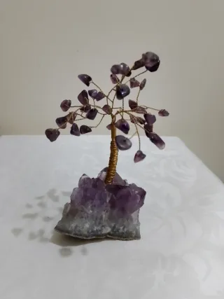 Albero Bonsai con Base di Ametista