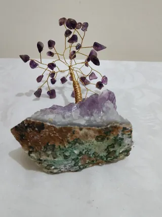 Albero Bonsai con Base di Ametista