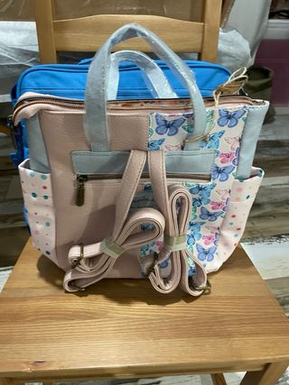 Bolso Mochila Sweet Candy Rosa y Azul