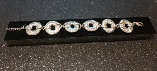 Pulsera rosquitos plateada