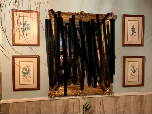 Lote 4 Cuadros Botanica Marco Dorado