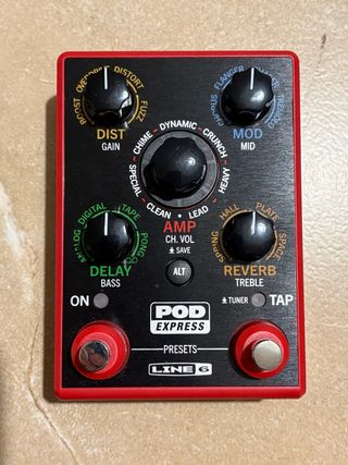 Pedal Effetti Line 6 POD Express Rosso
