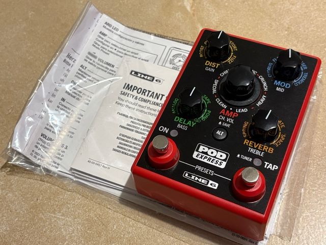 Pedal Effetti Line 6 POD Express Rosso