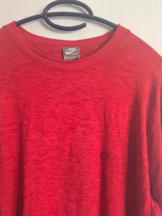 Camiseta Nike Manga Larga Roja XL