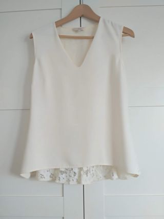 Top con brocado de encaje. Yera Talla S