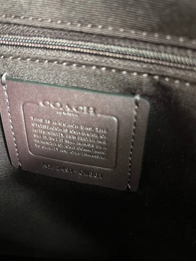 Bolso Tote Coach Marrón y Negro