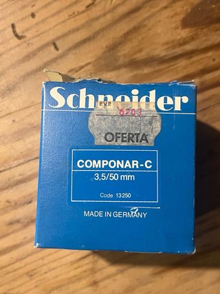 Objetivo Schneider COMPONAR-C 3,5/50 mm