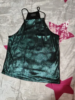 Top brillante Topshop Talla S